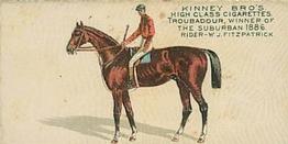 1889 Kinney Brothers Famous American Running Horses (N229) #NNO Troubadour Front
